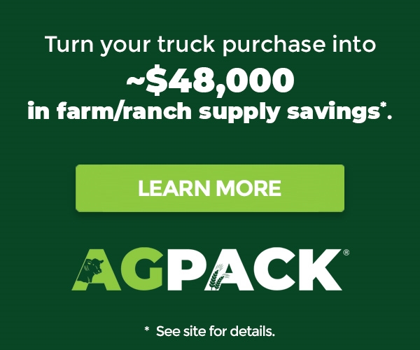 AgPack: As much as $45,000* in farm & ranch supply savings!